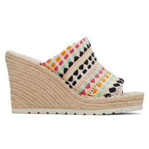 TOMS Monica Mule Wedge Heel